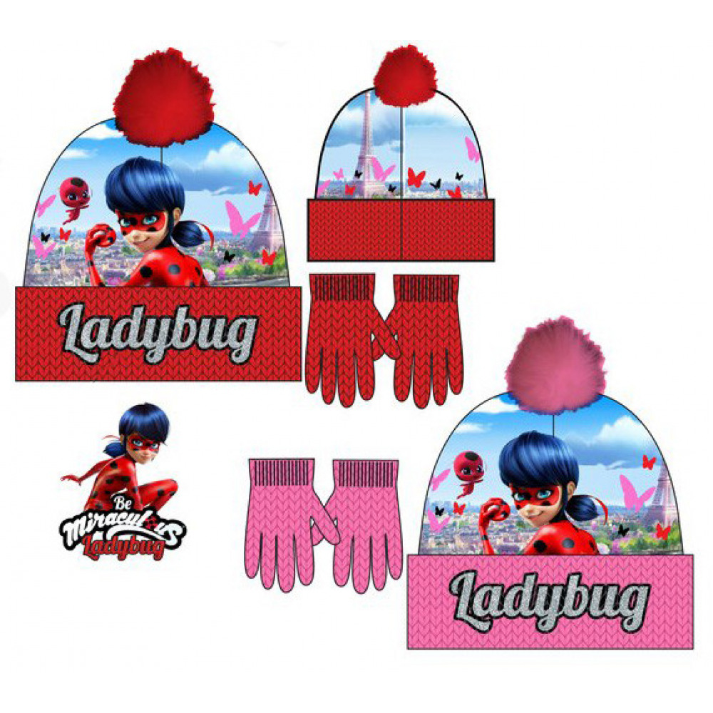 Ladybug and Black cat zimska kapa