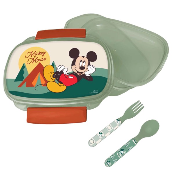 Mickey kutija za užinu + pribor