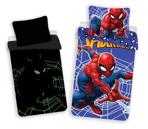 Spiderman dječja posteljina (svijetli u mraku)