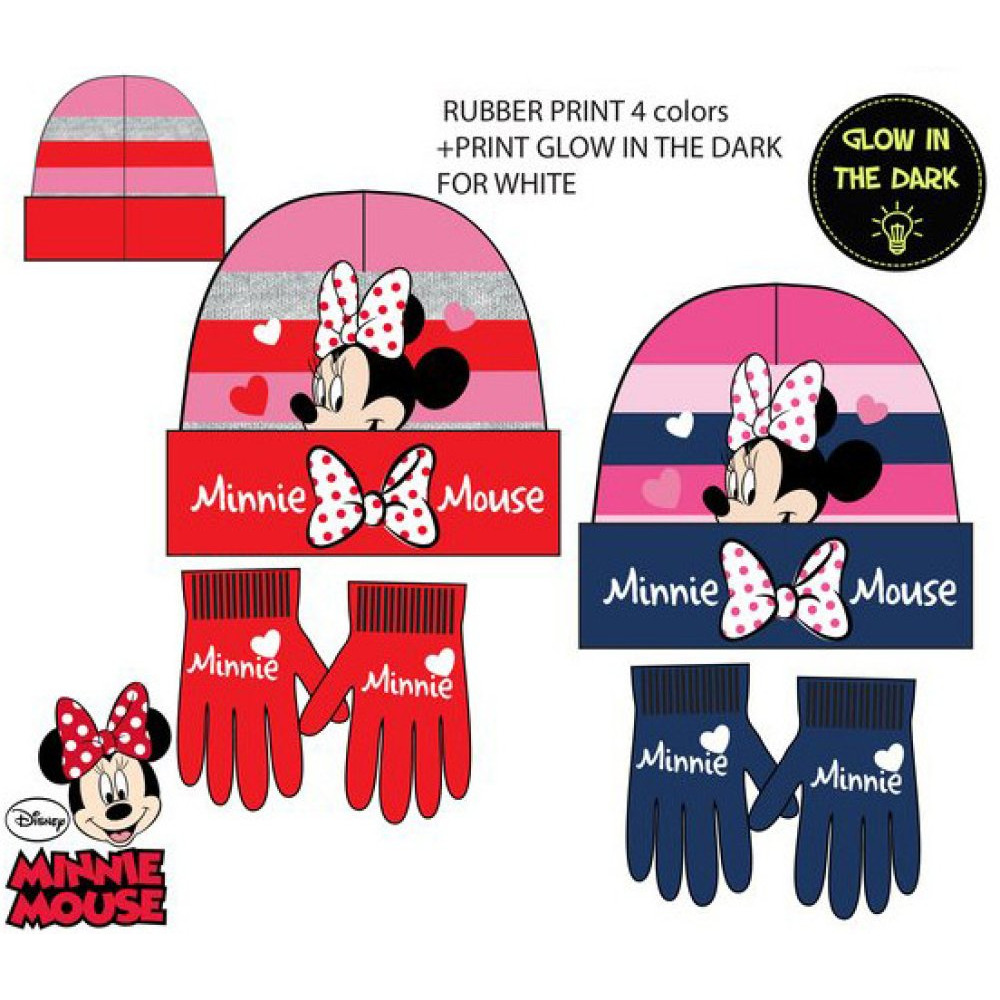 Minnie kapa + rukavice set za djecu